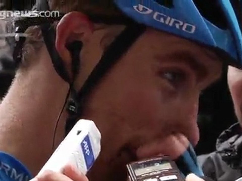 Tyler Farrar at end of Tour de France 2011 stage 11