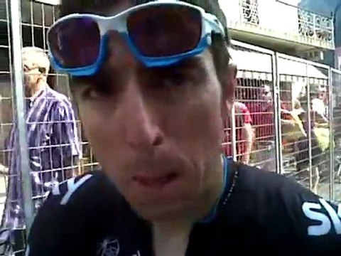 Russell Downing talksabout his breakaway attempt during stage 18 of the 2011 Giro d'Italia