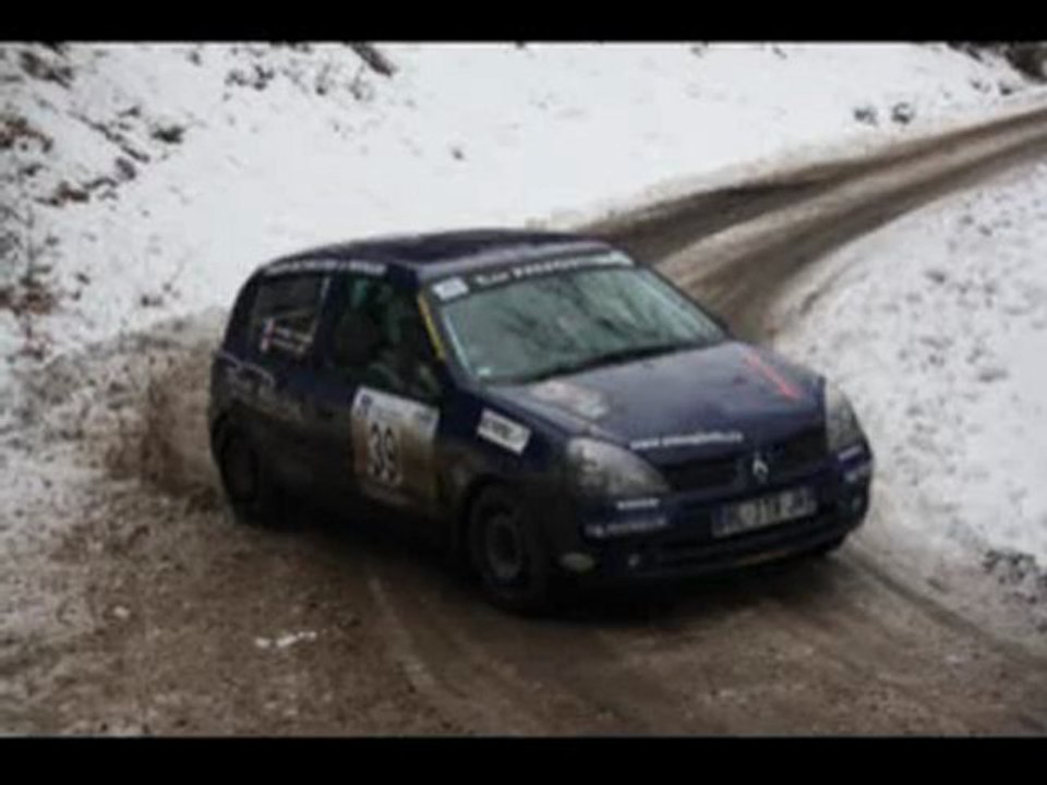 camera embarque rallye hivernal des hautes alpes 2012 clio n°39