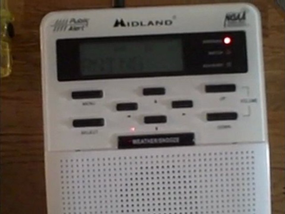 July 27th - Tornado Warning (on weather radio) (EAS #11)