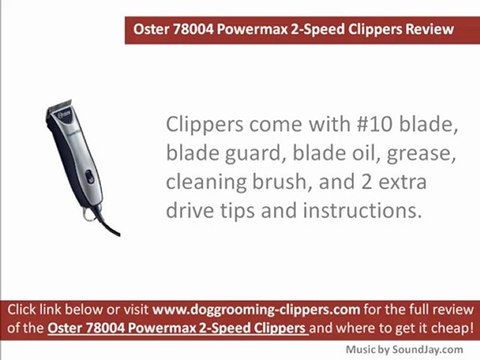 Oster 78004 Powermax 2-Speed Clippers Review