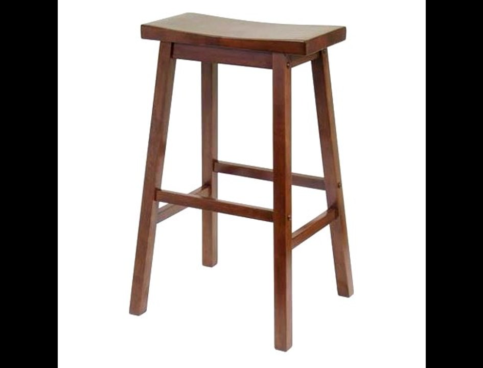 Wood Saddle Stool