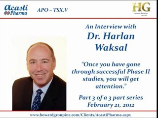 Acasti Pharma Inc. (TSXV: APO) Interview - The Howard Group