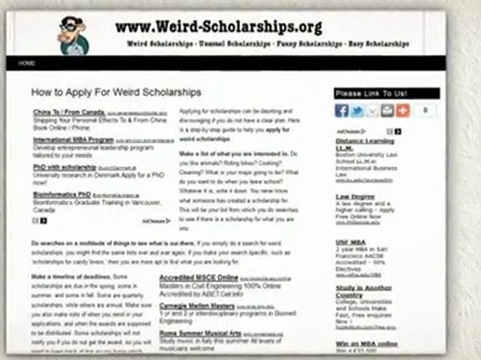 Unusual Scholarships