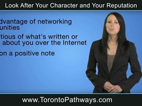 Toronto Pathways, Character and Reputation , Toronto Careers