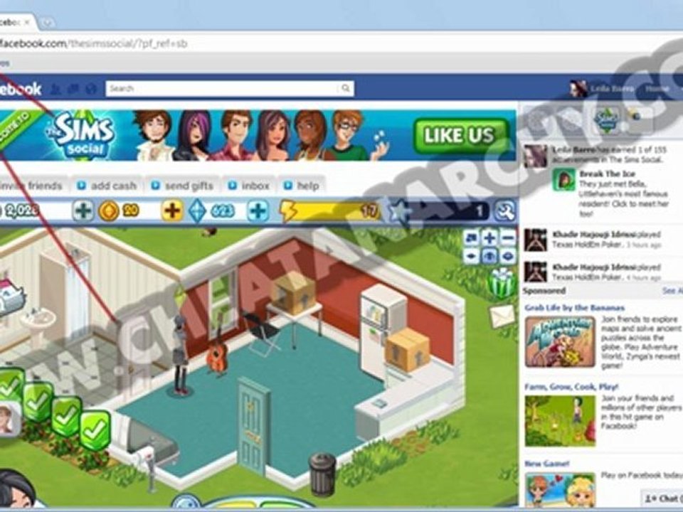 How to Cheat Facebook Game [The Sims Social] *Easy*