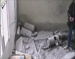 فري برس حمص الرستن  تدمير المنازل 29 2 2012