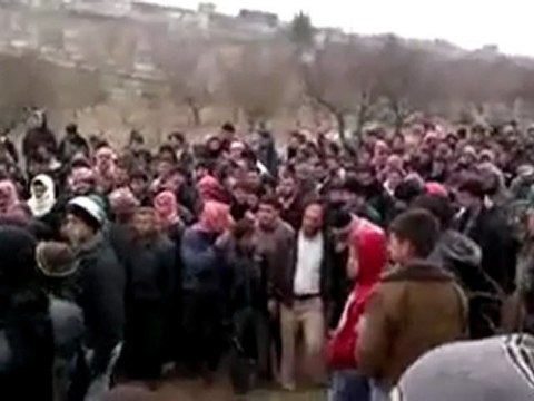 فري برس زفاف الشهيد الطفل إبراهيم عمر إبراهيم تحت الثلوج 29 2 2012