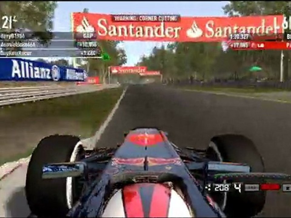 F1 2011 Monza 11 Lap Race.