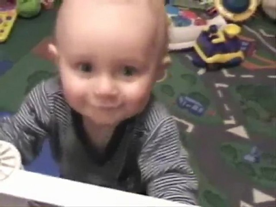 Clarks first steps back in 2004 . Look at him now !!