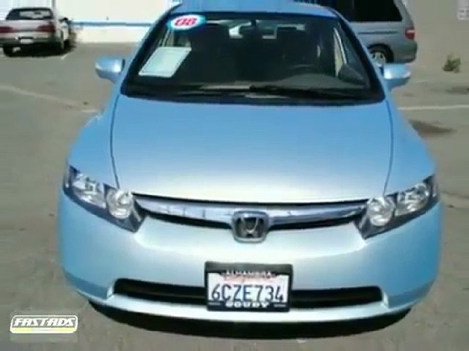 Used 2008 Certified Honda Civic Hybrid Goudy Honda Los angeles