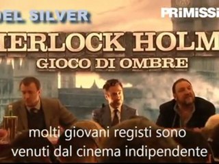 Robert Downey Jr. Guy Ritchie e Joel Silver alla presentazione di Sherlock Holmes: Gioco di Ombre