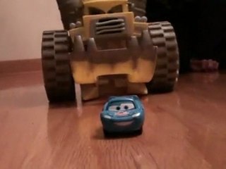 Pixar Cars Screaming Banshee eats Dinaco Lightning