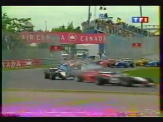 F1 1998 - Canada : Crash au 1er virage (en français)