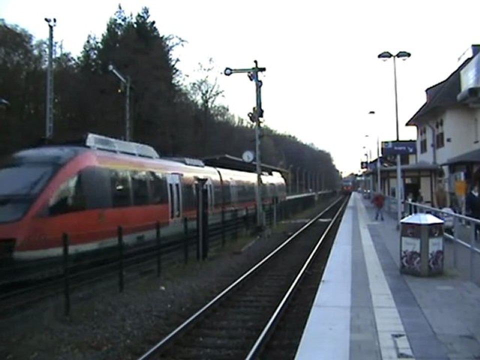 Two Trains in Witterschlick with Formsignal