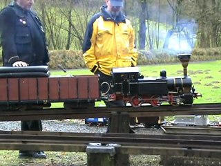 Anheizen einer Simplex beim Nikolausdampf im Huserland