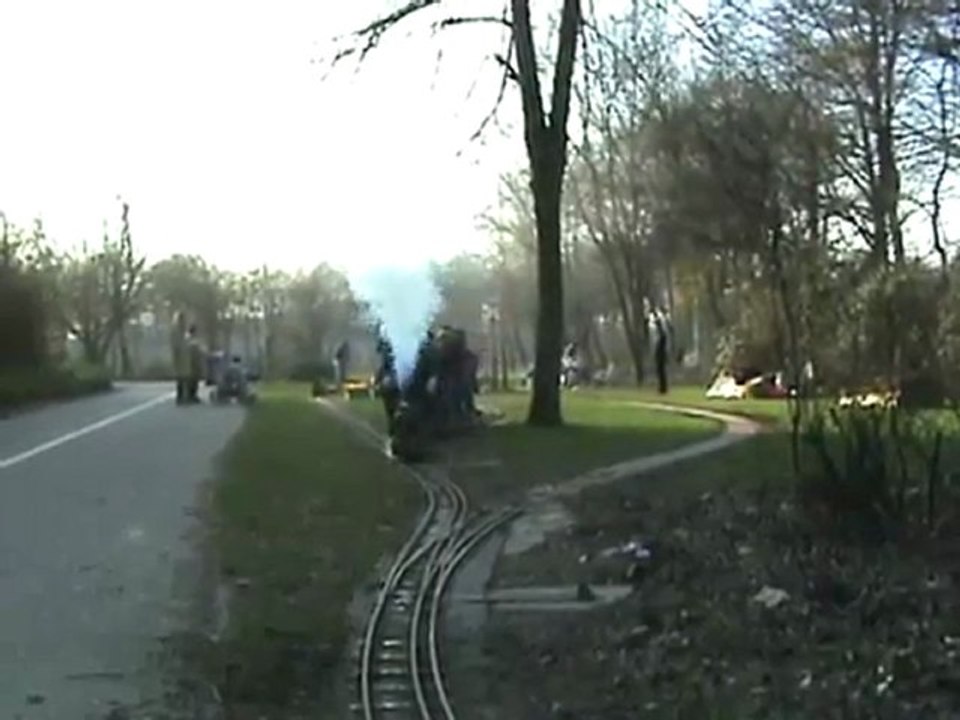 BR96 verläßt mit Publikumszug den Hbf Stadtpark Leverkusen