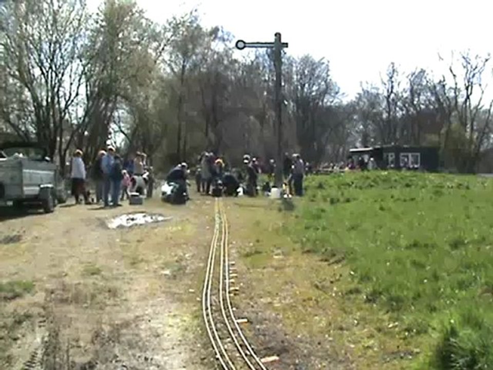 Bahnhofsbetrieb beim Dampfbahnclub Sprockhoevel