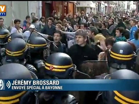 Nicolas Sarkozy chahuté à Bayonne par des autonomistes