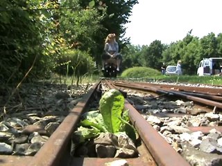 Köf auf 7,25 Zoll Spur aus der Froschperspektive in Hamm II