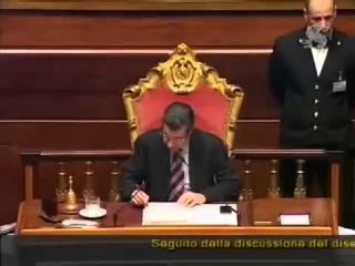 Roma - Il Senato ricorda il grande Lucio Dalla in aula (01.03.12)