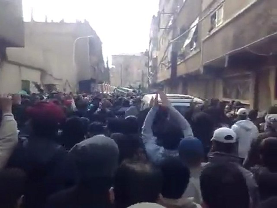 فري برس تشييع الشهيد العقيد الركن عبد القادر موقاري 1 3 2012