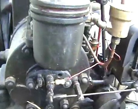 Standlokomobile mit Deutz E12/d Gasöl - Normalbenzin Motor von 1907 auf Eigenbaufahrgestell 04