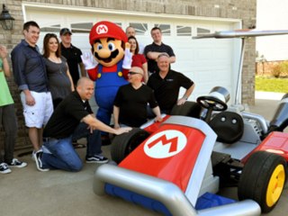 Il gagne le vrai Kart de MarioKart grandeur nature !