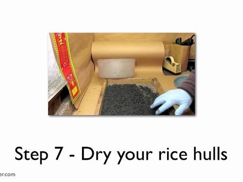 Making Black Powder Coated Rice Hulls
