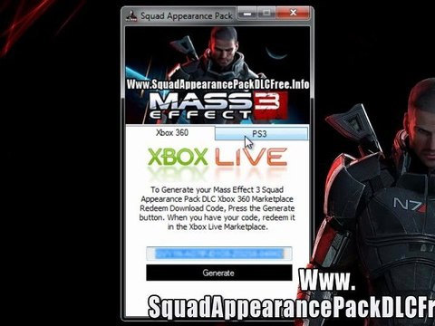 Mass Effect 3 Squad Appearance Pack DLC Codes Leaked