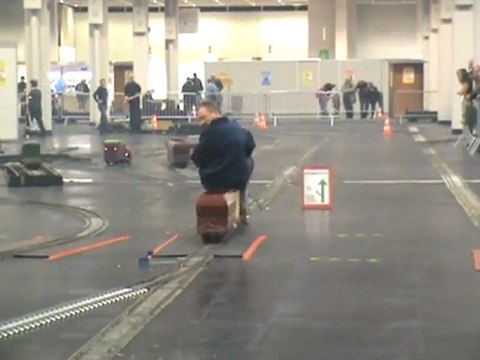 Kölner Echtdampftreffen 2008 Silber - Köf fährt auf der fünf Zoll Hauptstrecke