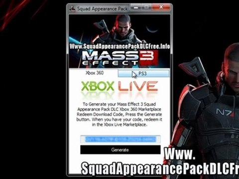 Get Free Mass Effect 3 Squad Appearance Pack DLC Code - Tutorial