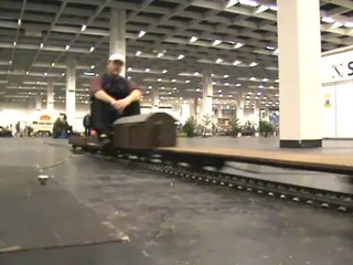 Echtdampftreffen Köln 2008 Dampfschnellzug mit Passagier rast vorbei