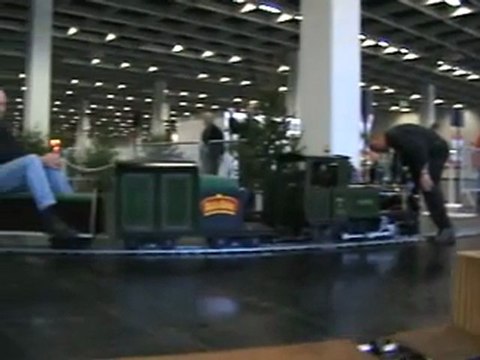 Echtdampftreffen Köln 2008 BR56 nähert sich mit Güterzug am Haken auf der fünf Zoll Hauptstrecke