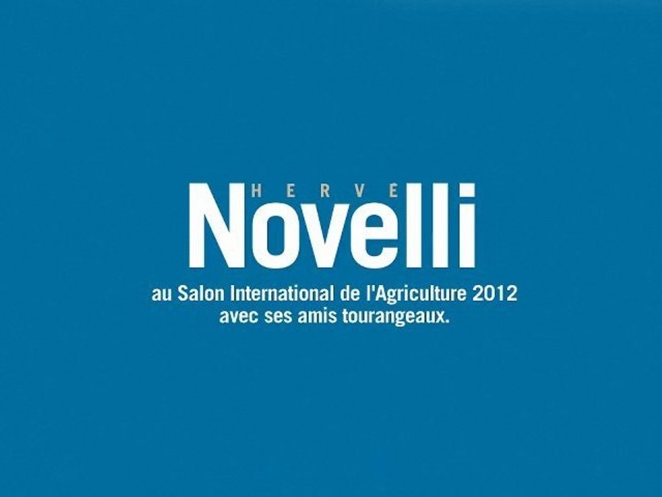 Hervé Novelli au Salon International de l'Agriculture 2012 avec ses amis tourangeaux