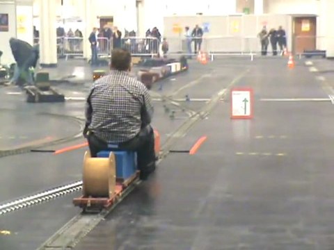 Kölner Echtdampftreffen 2008 BR152 auf der fünf Zoll Hauptstrecke beim BW Köln-Messe