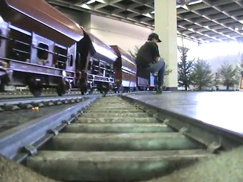 Echtdampftreffen Köln 2008 preußische T3 bringt Schüttgutwagen zur Schüttgutrampe