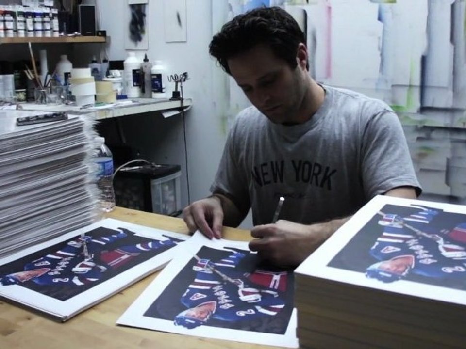 Skate with the Greats 2012 - Brian Leetch Painting