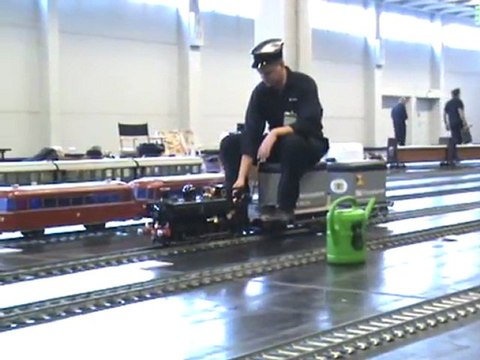 Echtdampftreffen Köln 2008 Publikumszug BR86 und eine britische Dampflok