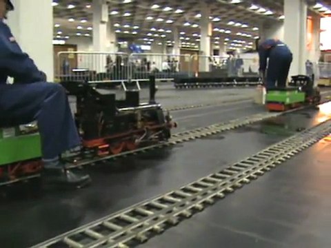 BR55 und britischer Zug auf fünf Zoll und zwei T3 auf 7,25 Zoll Spur