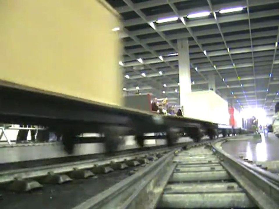 Kölner Echtdampftreffen 2008 Der sehr lange Güterzug mit den Loks BR01, G8 und BR96