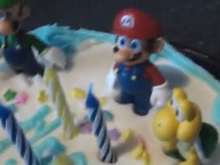 Super Mario Bros Birthday Cake