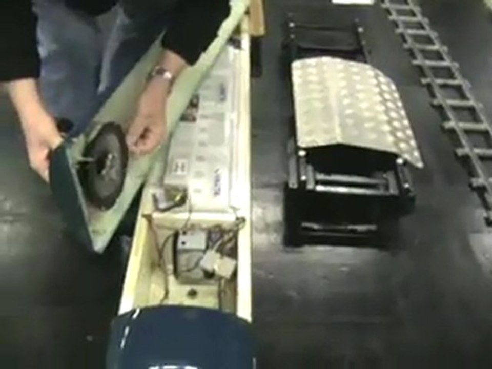 Livesteam Meeting in Cologne 2008 A Class 45 dieselloco is introduced by the  British owner