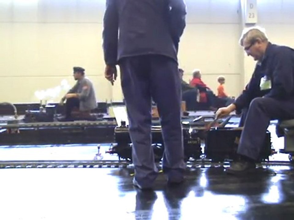 Livesteam Meeting in Cologne 2008 Heavy traffic on five and 7,25 gauge