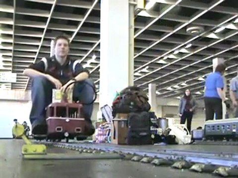 Livesteam Meeting Cologne 2008 Beside the Marshalling Yard are several diesel and steamlocos driving by