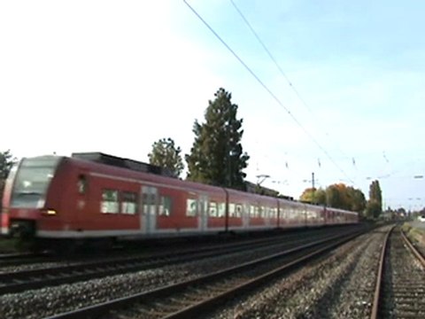 BR101 mit IC nach Köln und BR425 verläßt den Bhf Roisdorf in Richtung Bonn