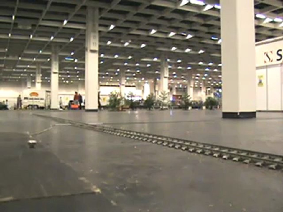 Echtdampfhallentreffen Köln 2008 BR55 fährt durchs Bild