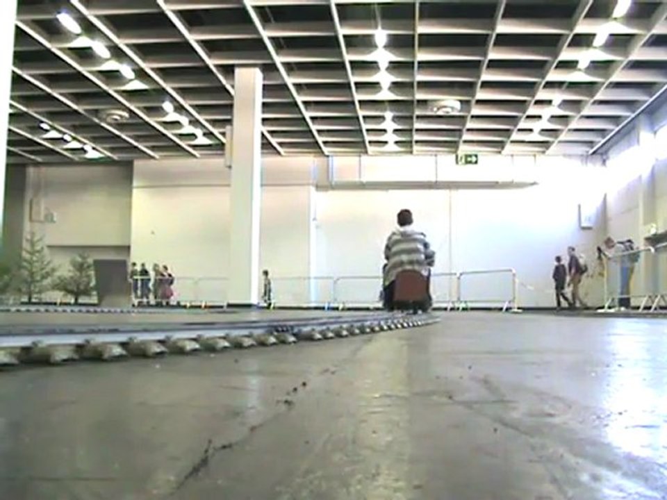 Echtdampftreffen Köln 2008 Rasende fünf Zoll Züge fliegen auf der Hauptstrecke dahin