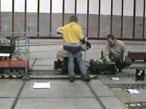 Echtdampftreffen Sinsheim 2009 Die Sieben Zoll-, Schmalspur- und Feldbahnhalle Teil 03