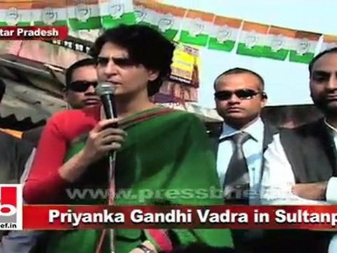Priyanka Gandhi Vadra seeks support for Congress in Sultanpur
